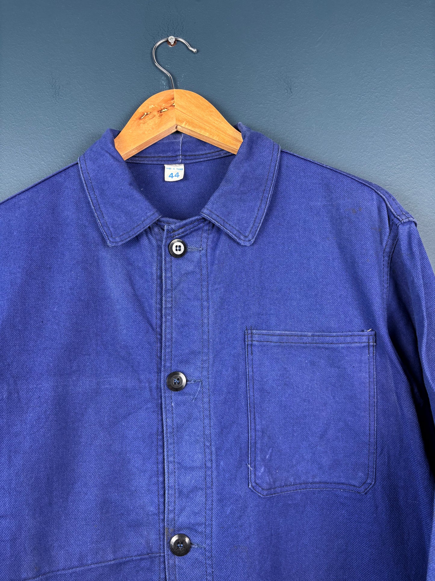 True Vintage 1960s Navy Blue French Chore Jacket (M)