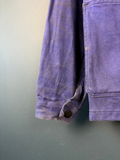 True Vintage 1960s Navy Blue French Chore Jacket (M)
