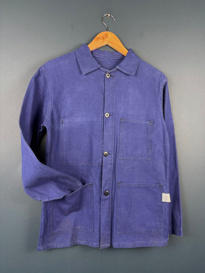 True Vintage 1960s Navy Blue French Chore Jacket (S)