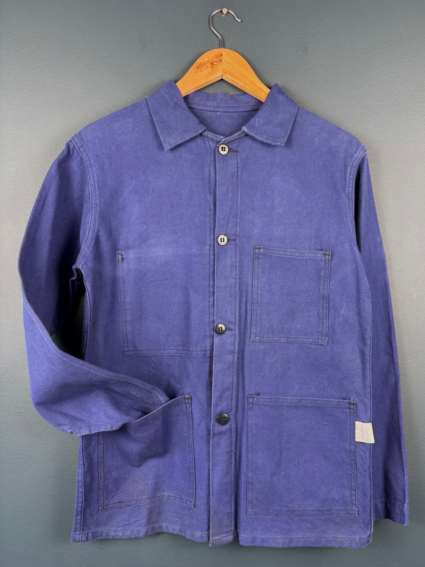 True Vintage 1960s Navy Blue French Chore Jacket (S)