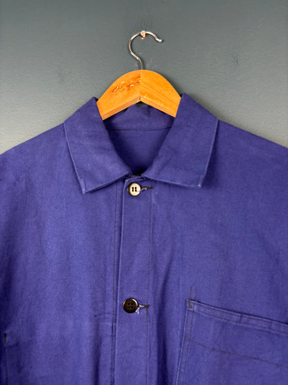 True Vintage 1960s Navy Blue French Chore Jacket (S)