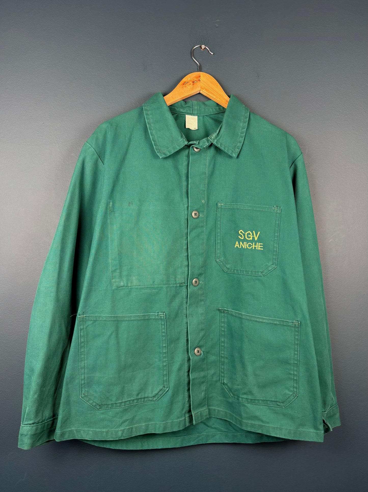 True Vintage 1960s Green French Chore Jacket (M)