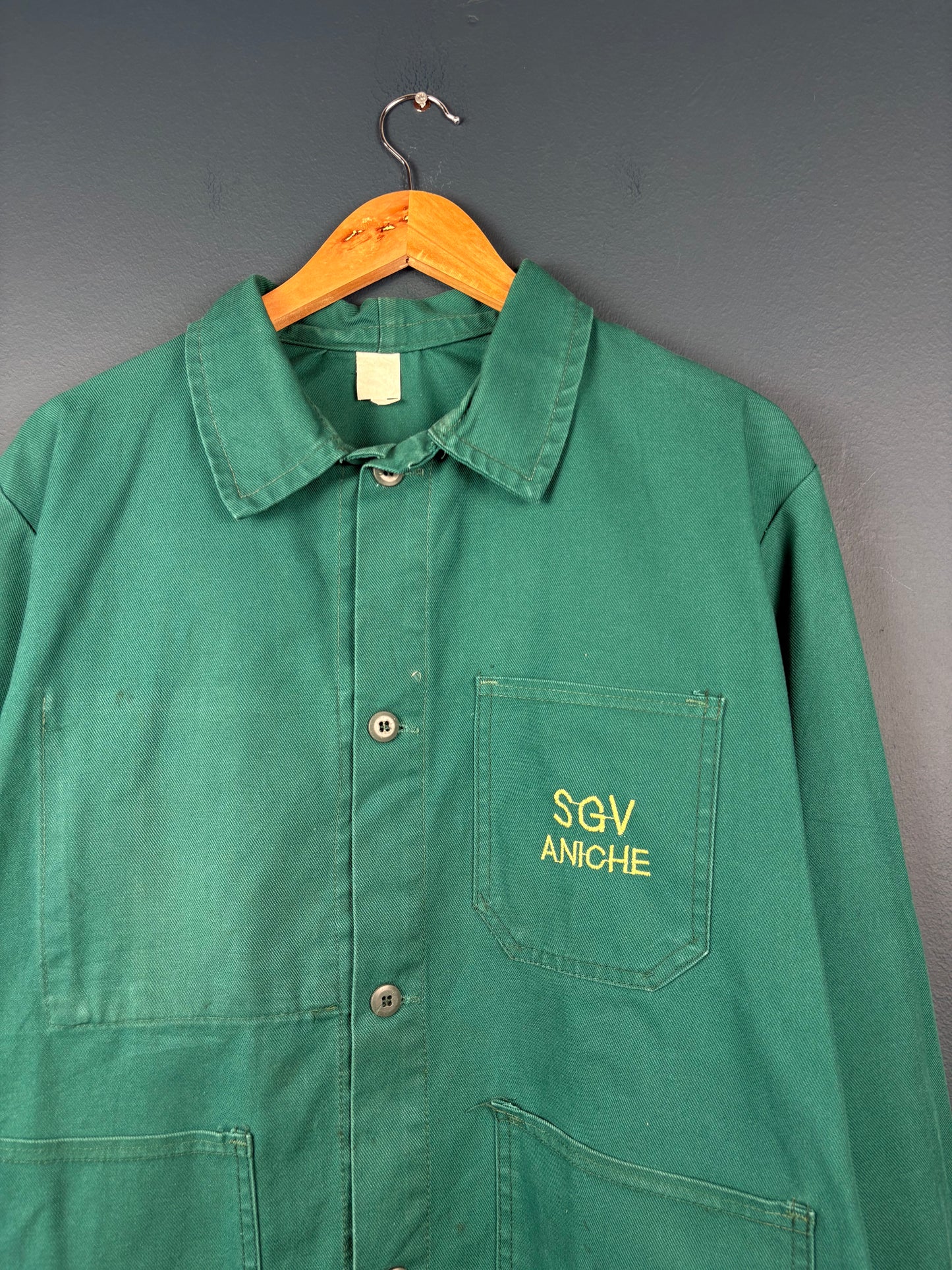 True Vintage 1960s Green French Chore Jacket (M)