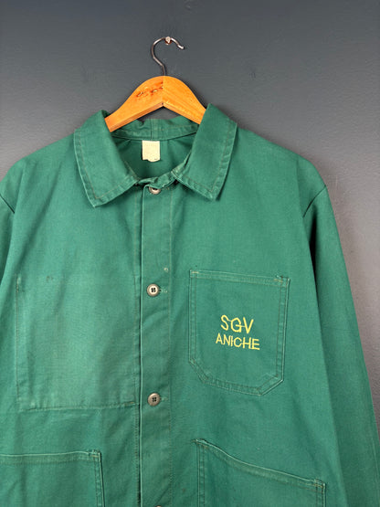 True Vintage 1960s Green French Chore Jacket (M)