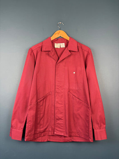 True Vintage 1960s Burgundy French Chore Jacket (L)