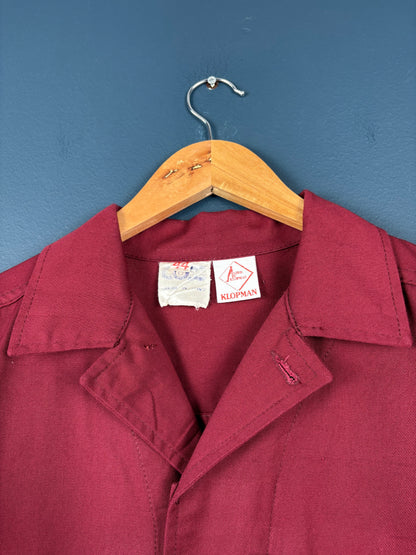 True Vintage 1960s Burgundy French Chore Jacket (L)