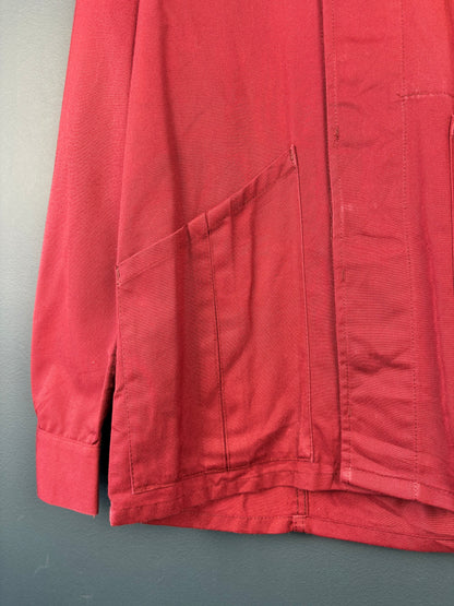 True Vintage 1960s Burgundy French Chore Jacket (L)
