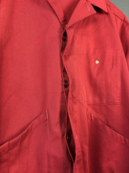 True Vintage 1960s Burgundy French Chore Jacket (L)