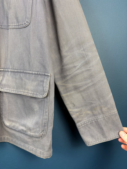 Vintage Marine Sun Faded Grey Chore Jacket (L)