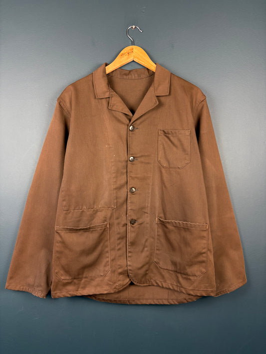 True Vintage 1960s Brown French Chore Jacket (L)