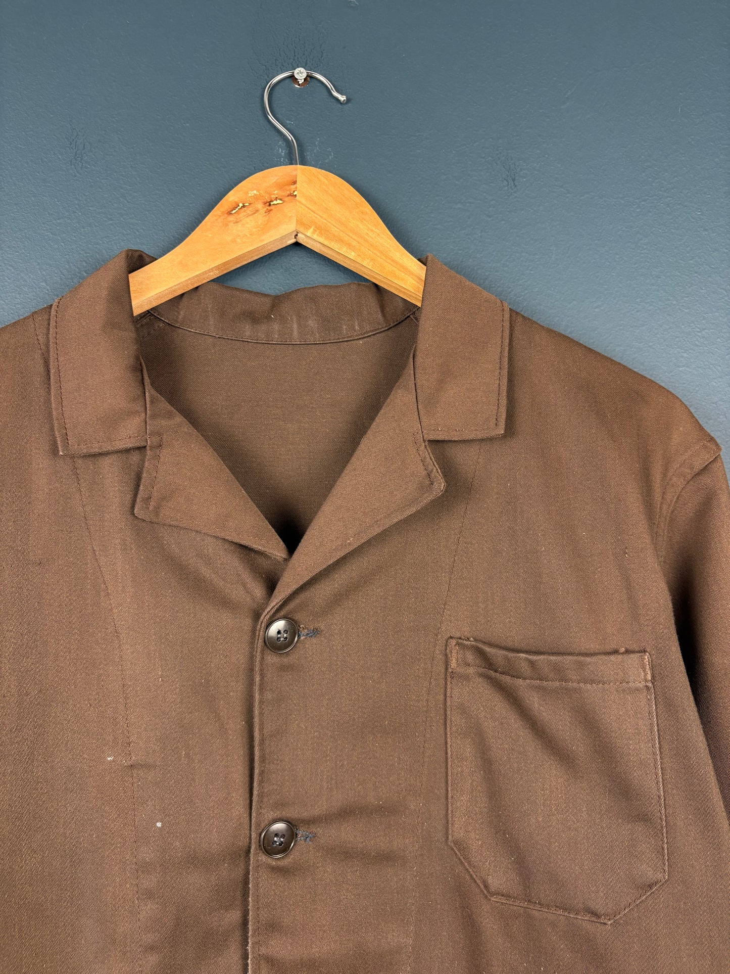 True Vintage 1960s Brown French Chore Jacket (L)
