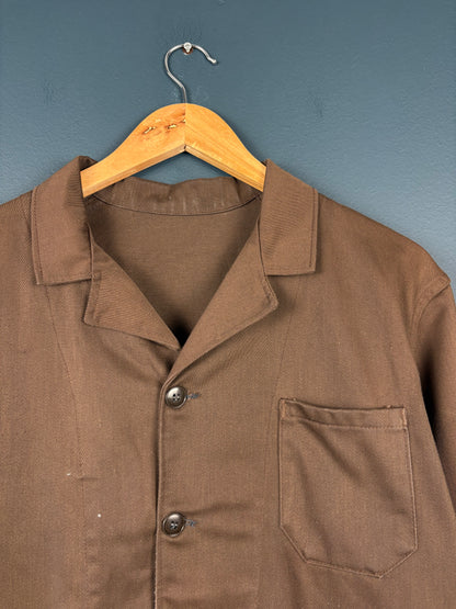 True Vintage 1960s Brown French Chore Jacket (L)