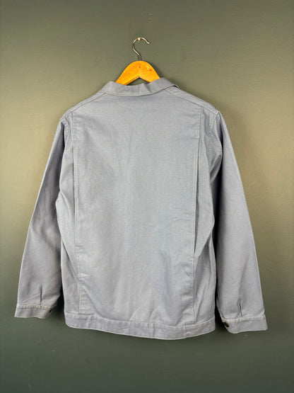 True Vintage 1970s French Goodyear Pop Button Workwear Jacket (M)