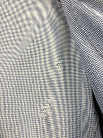 True Vintage 1960s Light Blue Double Breasted French Chef Shirt (M)
