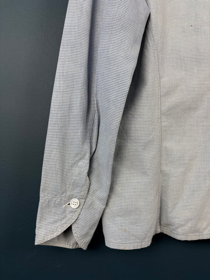 True Vintage 1960s Light Blue Double Breasted French Chef Shirt (M)