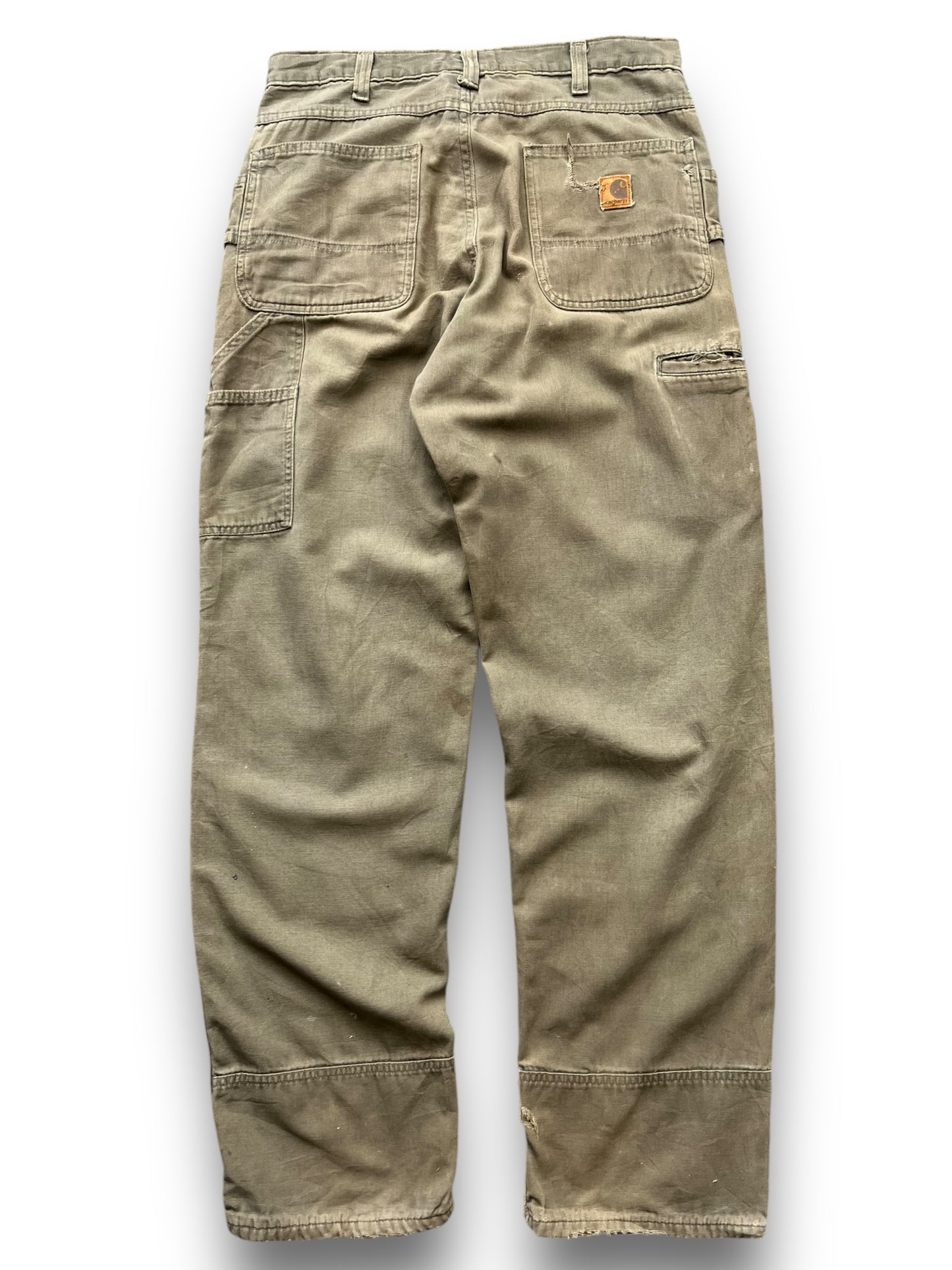 Vintage Carhartt Olive Green Double Knee Trousers  [34x34]