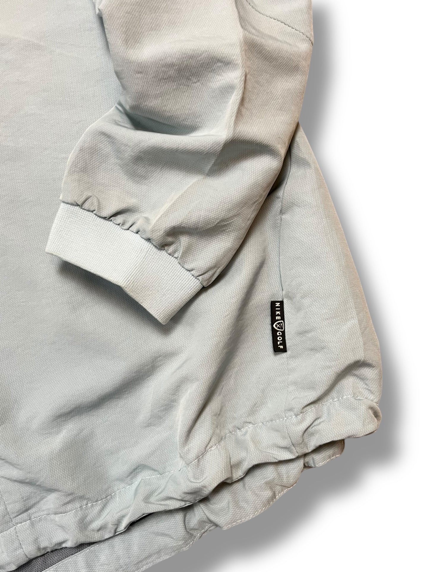 Nike Baby Blue 2000s Golf Asymmetrical Zip Light Jacket (L)