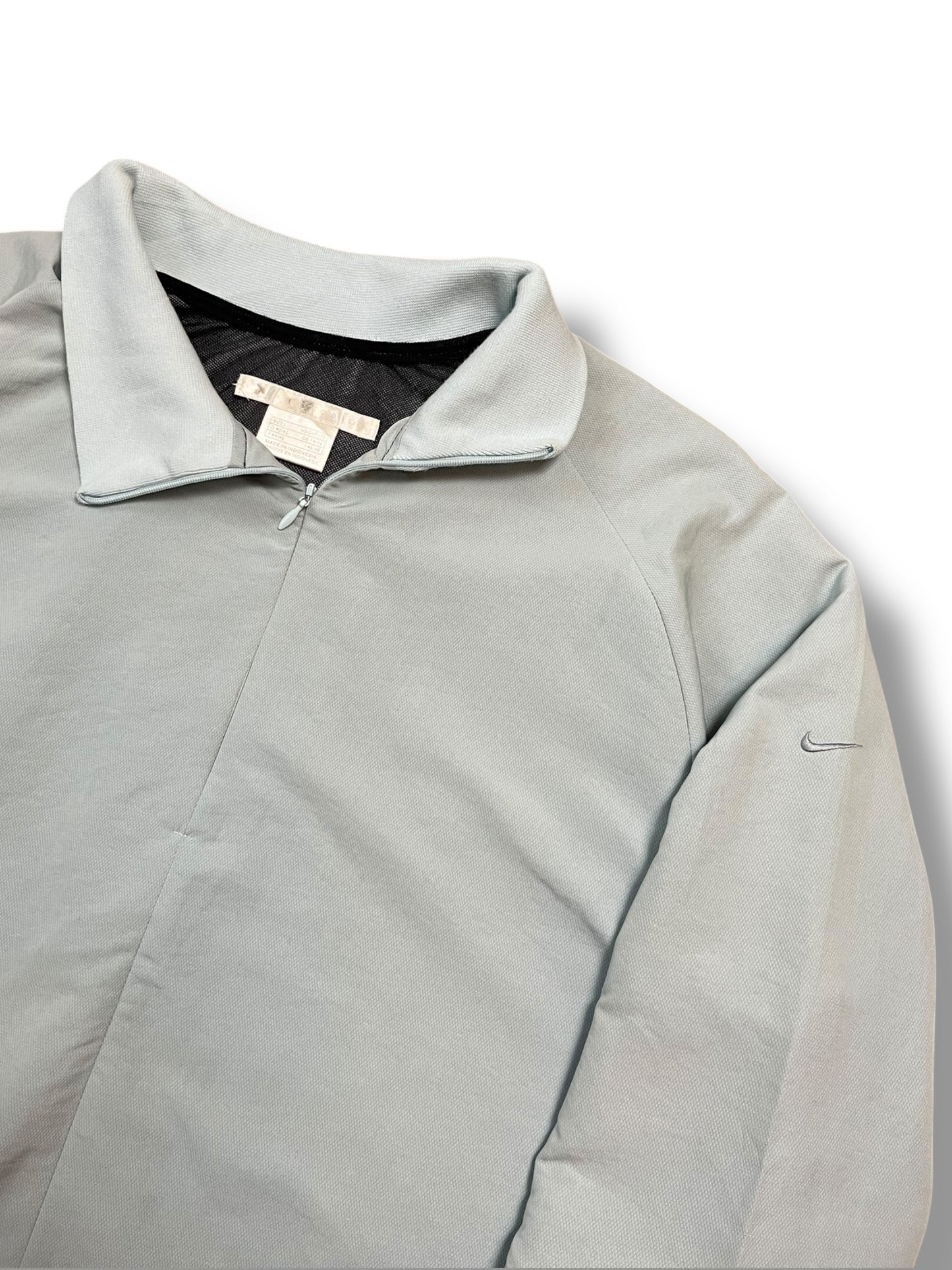 Nike Baby Blue 2000s Golf Asymmetrical Zip Light Jacket (L)