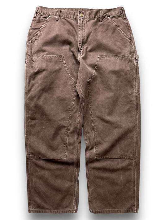 Vintage Carhartt Double Knee Baggy Brown Trousers  [38x30]