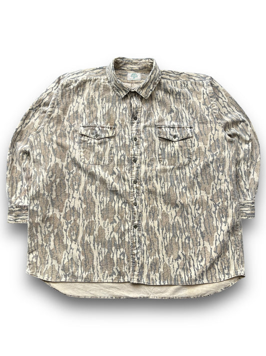 90s Real Tree Camo Button Up Shirt  [XL]