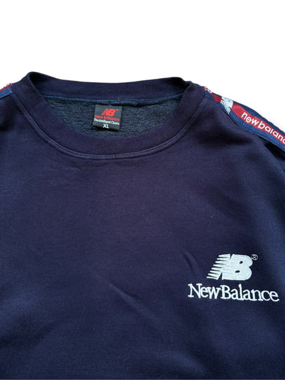 New Balance 90s Navy Spelllout Sweatshirt (XL)