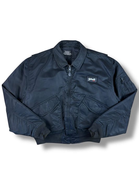 Schott 90s Classic Black Flight Jacket (M)