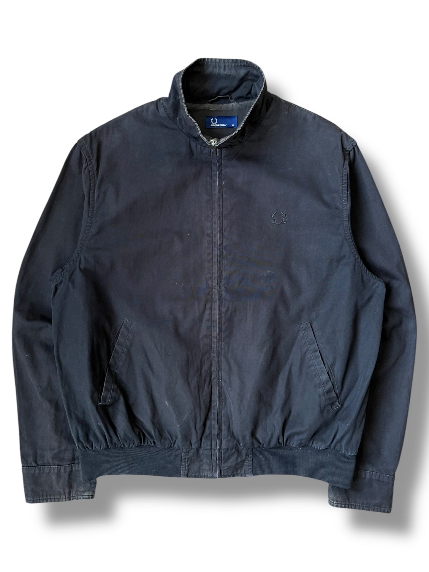 Vintage Fred Perry Classic Black Harrington Jacket (M)