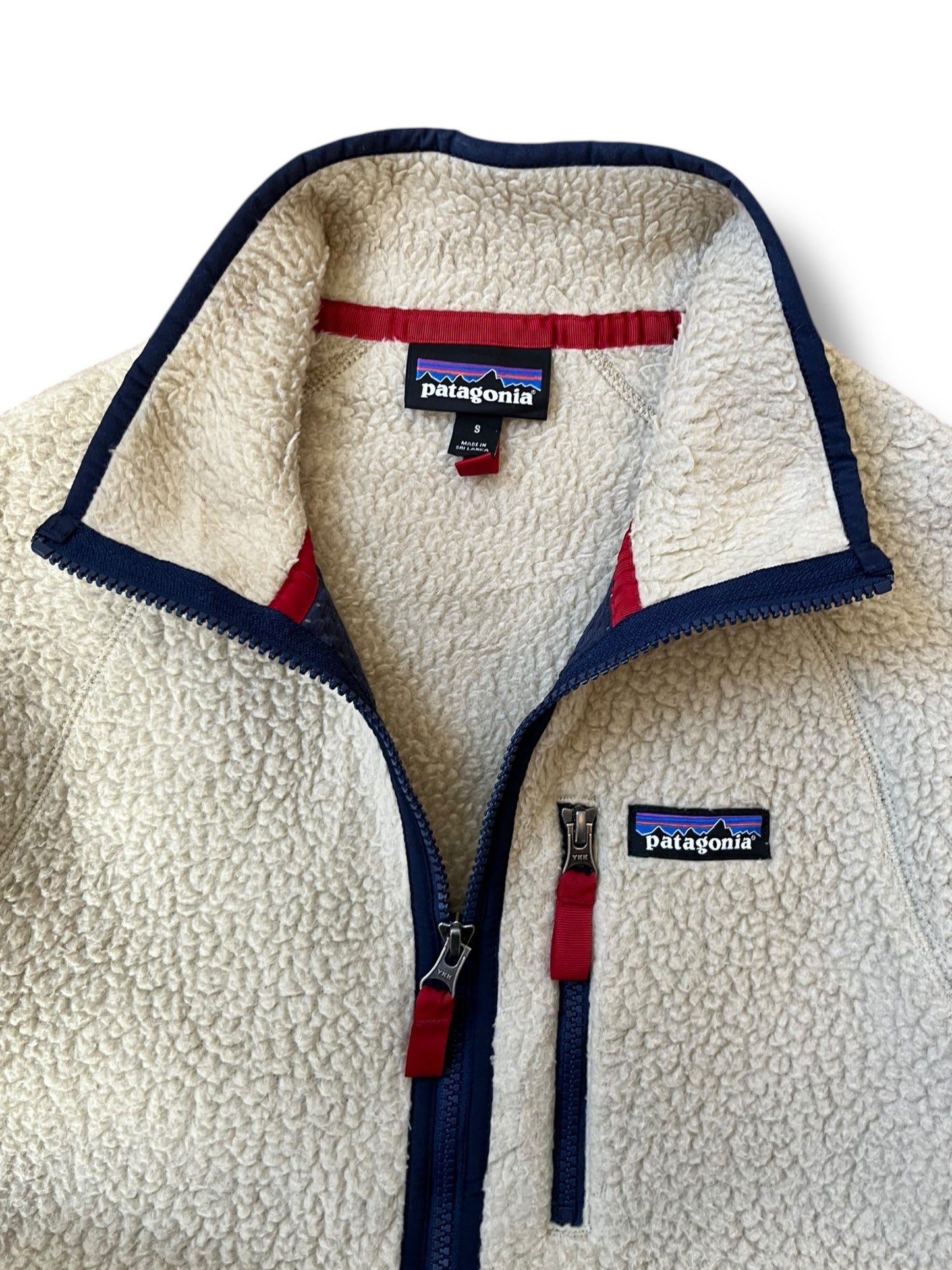 Vintage Patagonia Beige Synchilla Fleece Jacket (S)