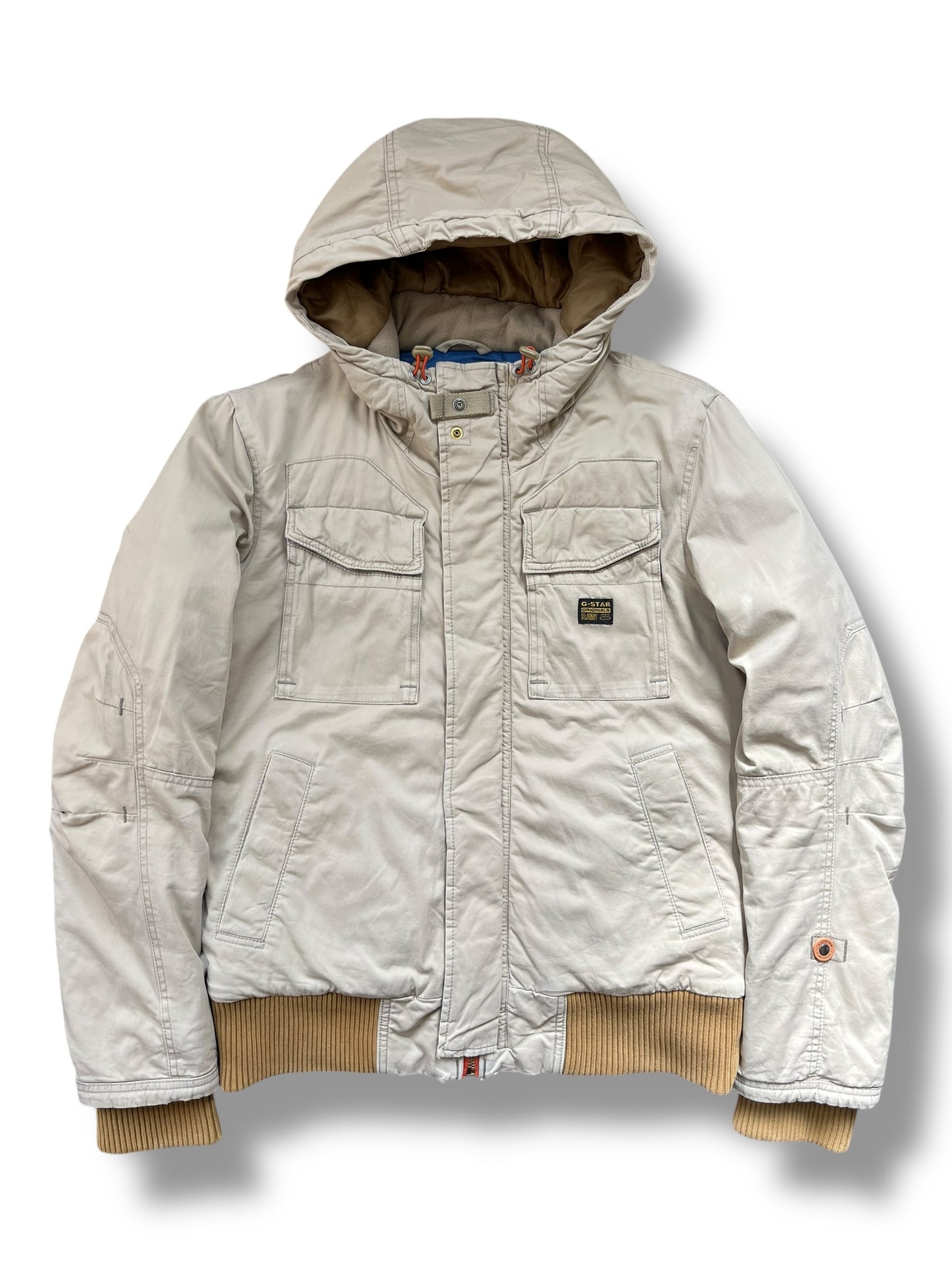 G-Star Workwear 2000s Beige Canvas Acitve Jacket (M)