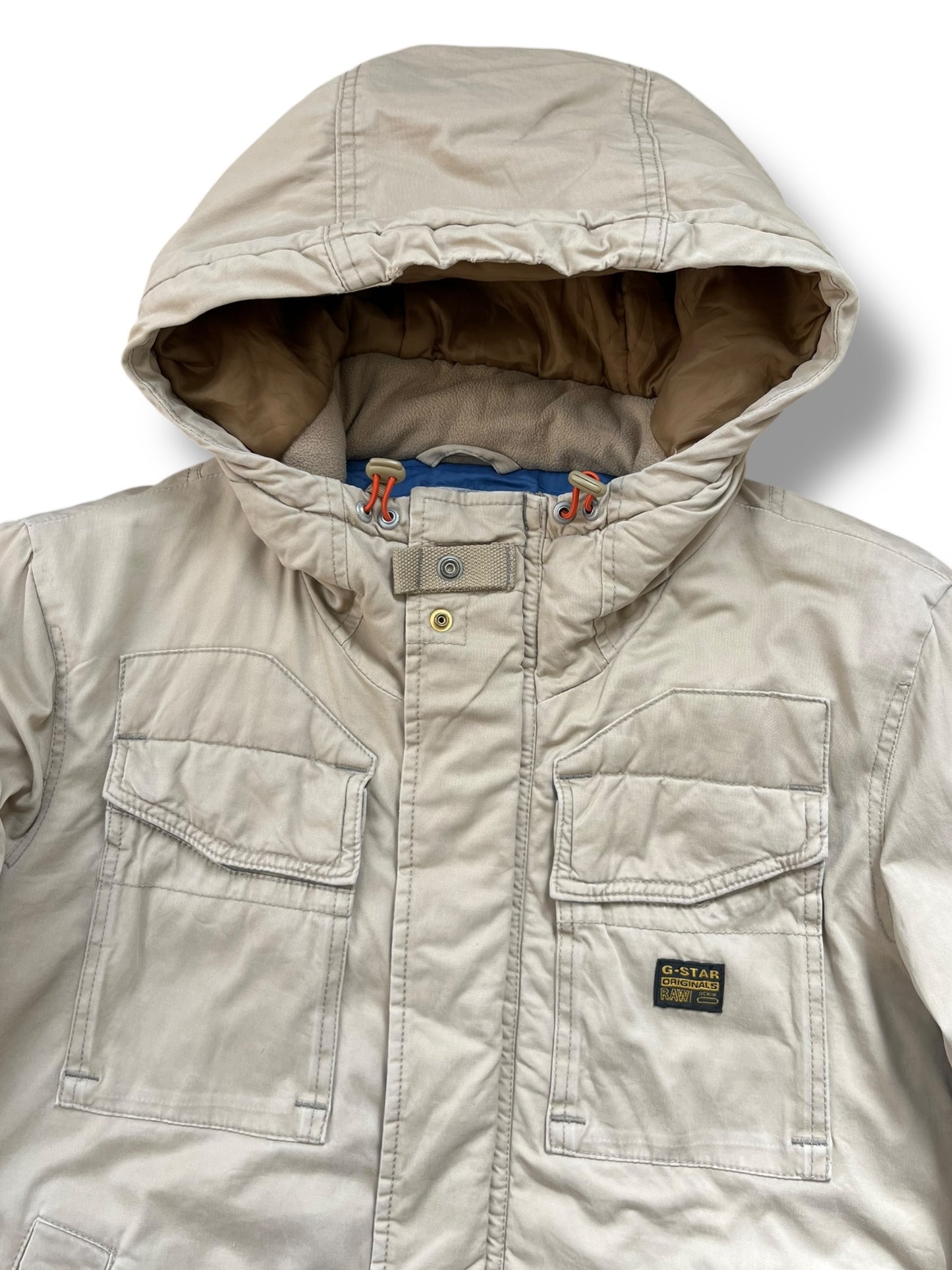 G-Star Workwear 2000s Beige Canvas Acitve Jacket (M)