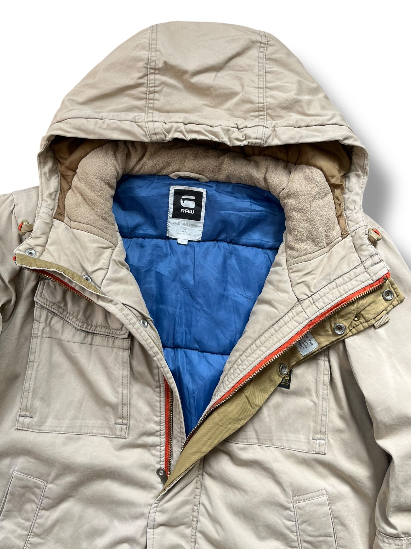 G-Star Workwear 2000s Beige Canvas Acitve Jacket (M)